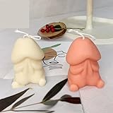 Holiday Candles Creative Penis Aromatic Candles Funny Decorative Scented Candles for Home Decoration Living Room Boyfriend Birthday Gifts Long Burning ( Color : Pink )