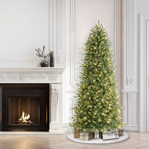Puleo International 6.5 Foot Pre-Lit Slim Fraser Fir Artificial Christmas Tree with 350 UL Listed Clear Lights, Green by Puleo International - Image 3