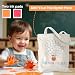 AACQQ Teacher Appreciation Gifts for Women Teacher Handprint Diy Kit Tote Bags Christmas Birthday Thank You Gifts Canvas Tote Bags for Teacher