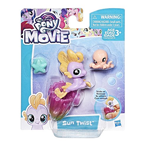My Little Pony: Le Film – Bébé Poney Sirène – Sun Twist – Figurine 3 cm + Accessoires