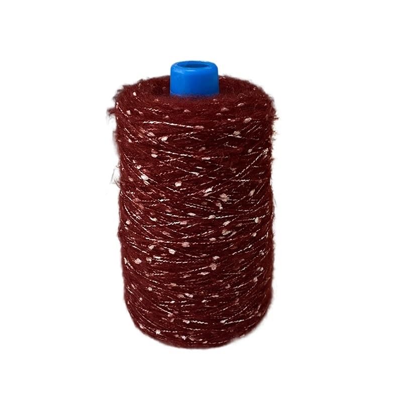 Nylonowa przędza jedwabna nić 500 g/partia przędza moherowa na drutach szydełkowanie przędza nylonowa na drutach szydełkowe nici wełniane Lana DIY linia Handmake robótki(Snowflake wine red)