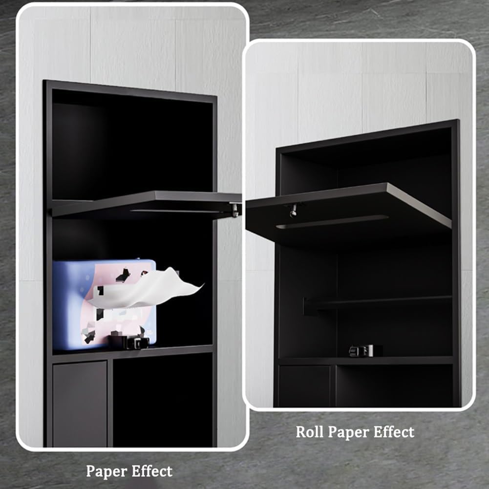 Doccia in acciaio inox – Porta carta igienica da incasso da parete rt per bagno e hotel salvaspazio nizer 18 x 80 x 12,5 cm design resistente ed elegante