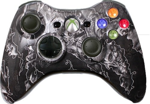 Custom Xbox 360 Controller - White Zombie