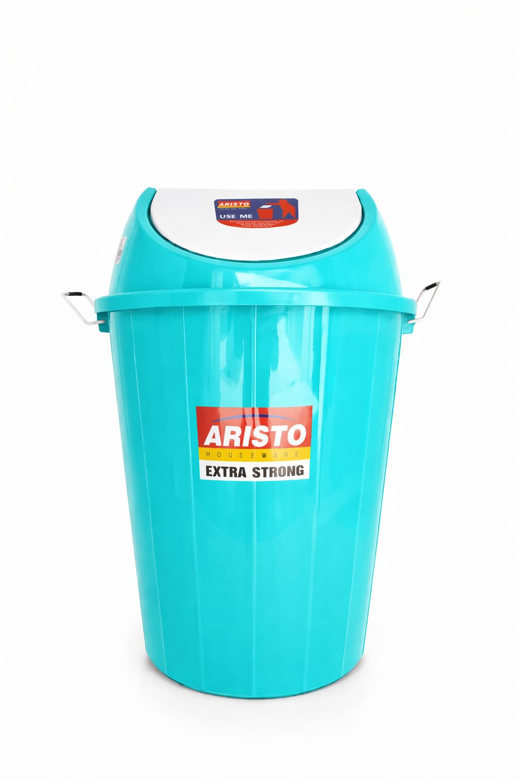 ARISTO Swing Lid Garbage Waste Dustbin 60 Ltr (Green)