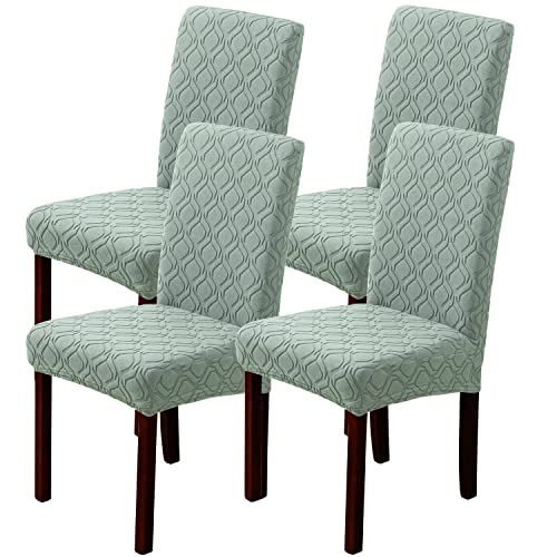 LANSHENG Dining Chair Covers, Stretch Chair Covers for Dining Chairs 4