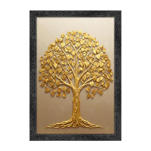 Image of Vastu Kalpavriksha Money Golden Tree Photo Frame, 11x14 inch