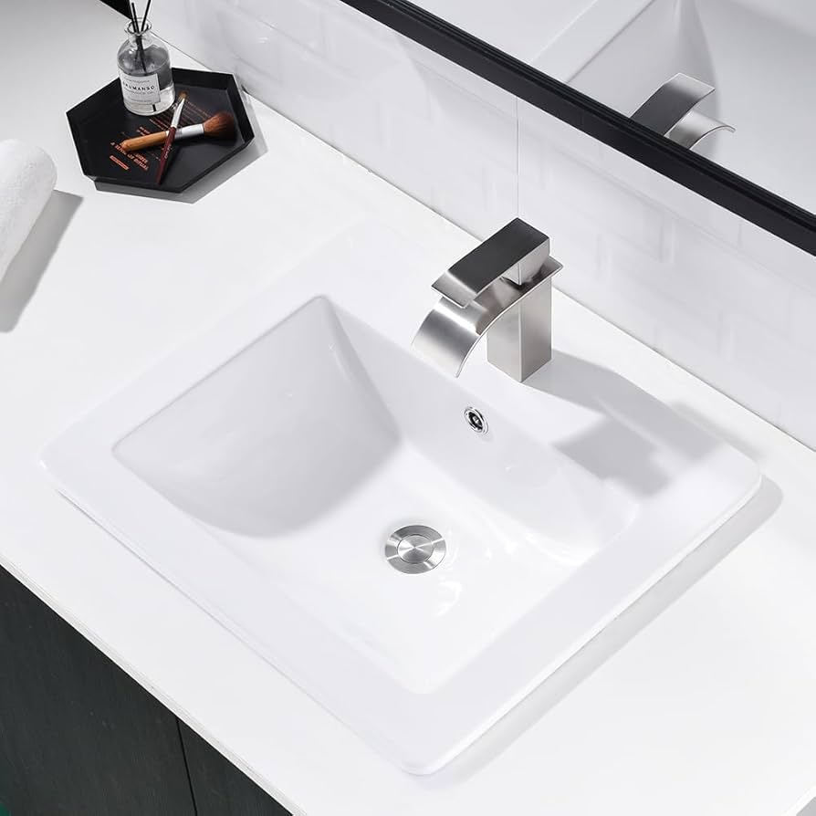 Jshozzy Drop in Bathroom Sink, 21