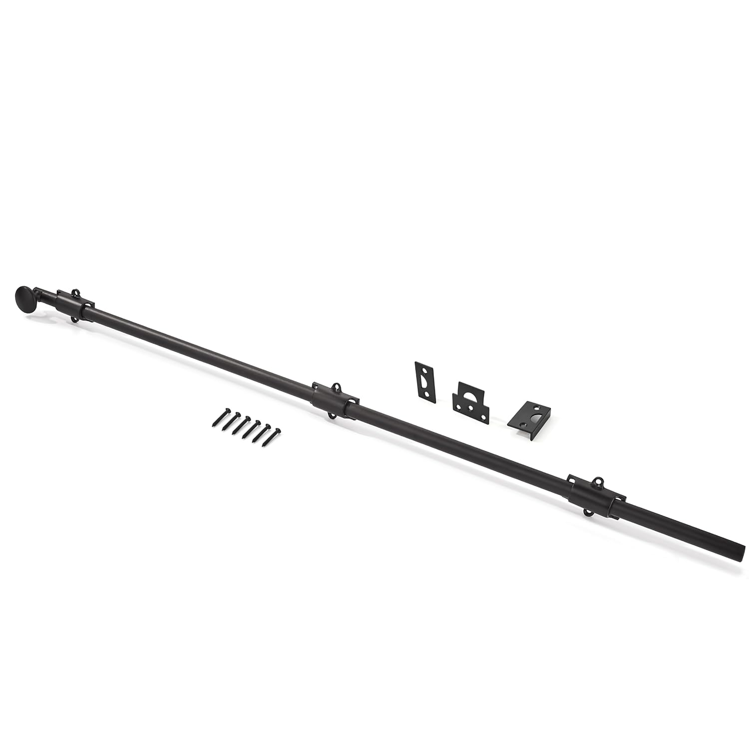 khtumeware 36 inches 1-Pack, Oil Rubbed Bronze Solid Brass Dutch Door Surface Slide Latches & Slide Surface Bolts, Decorative Surface Slide Bolts for Windows and Doors