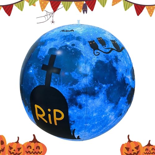 Boule gonflable geante pour reussir votre decoration de jardin d'Halloween