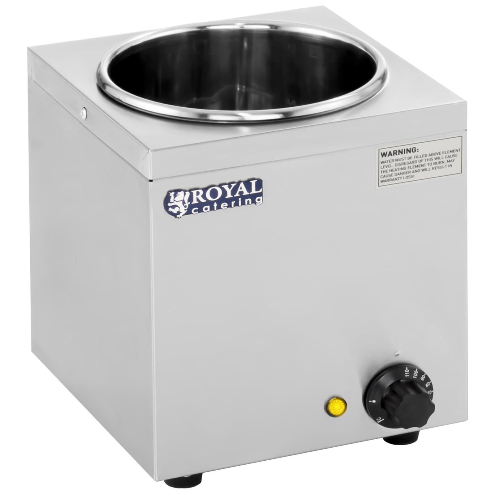 Royal Catering - RCBM-1/4R - Baño María Hotpot - 1 x de 2,75 litros - 150 W