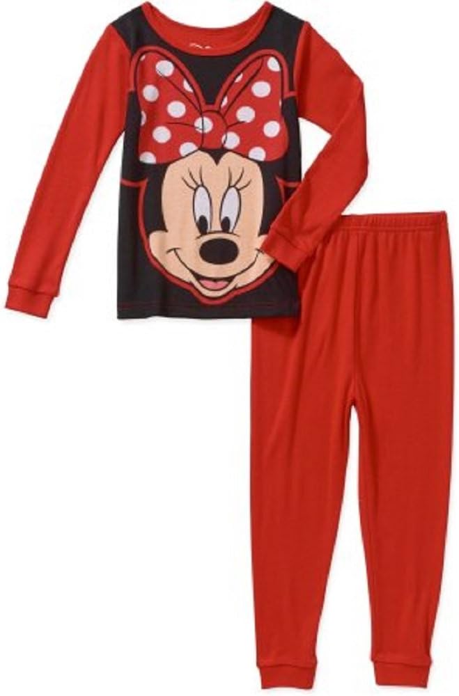 Disney Minnie Mouse 2 Piece Pajamas Set Pants Shirt Sleepwear Baby and Toddlers (2T)