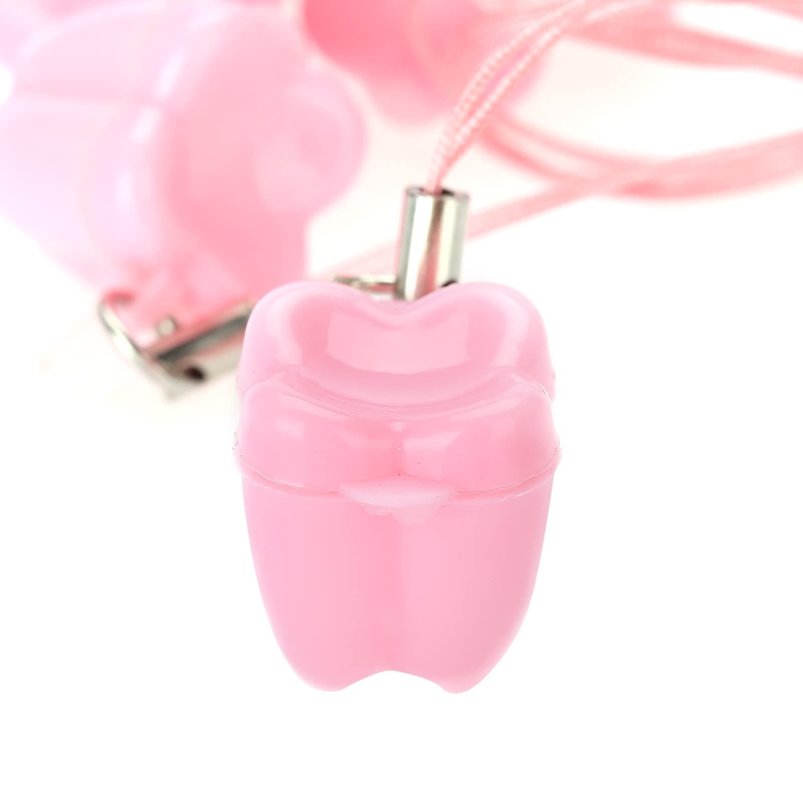 Boîtes de rangement pour dents de lait bébé lot de 5 plastique cordon porte-dents 5 couleurs