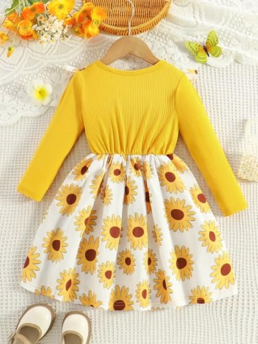 Image of TAGAS Girls' Princess Dress | Girl Floral Print Dress |Dresses birthdaydress for Babygirls |