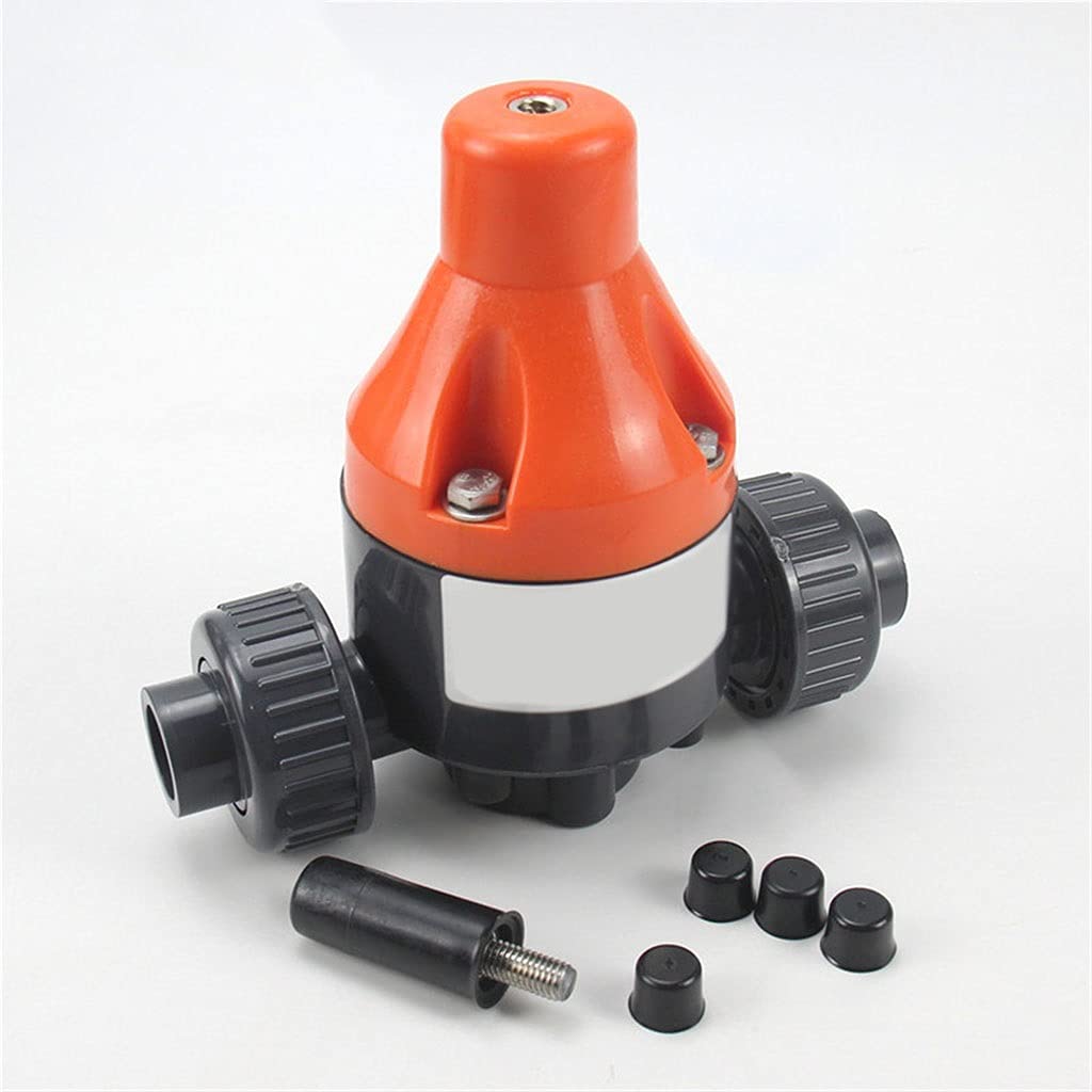 Sicherheits-Rückschlagventil, 20-75mm UPVC-Rückendruck Einweg-PVC-Rohrventil, Adapter Für Instrahlung Landwirtschaftlicher Bewässerung Gartenlandschaft(Inner Dia20mm(DN15))