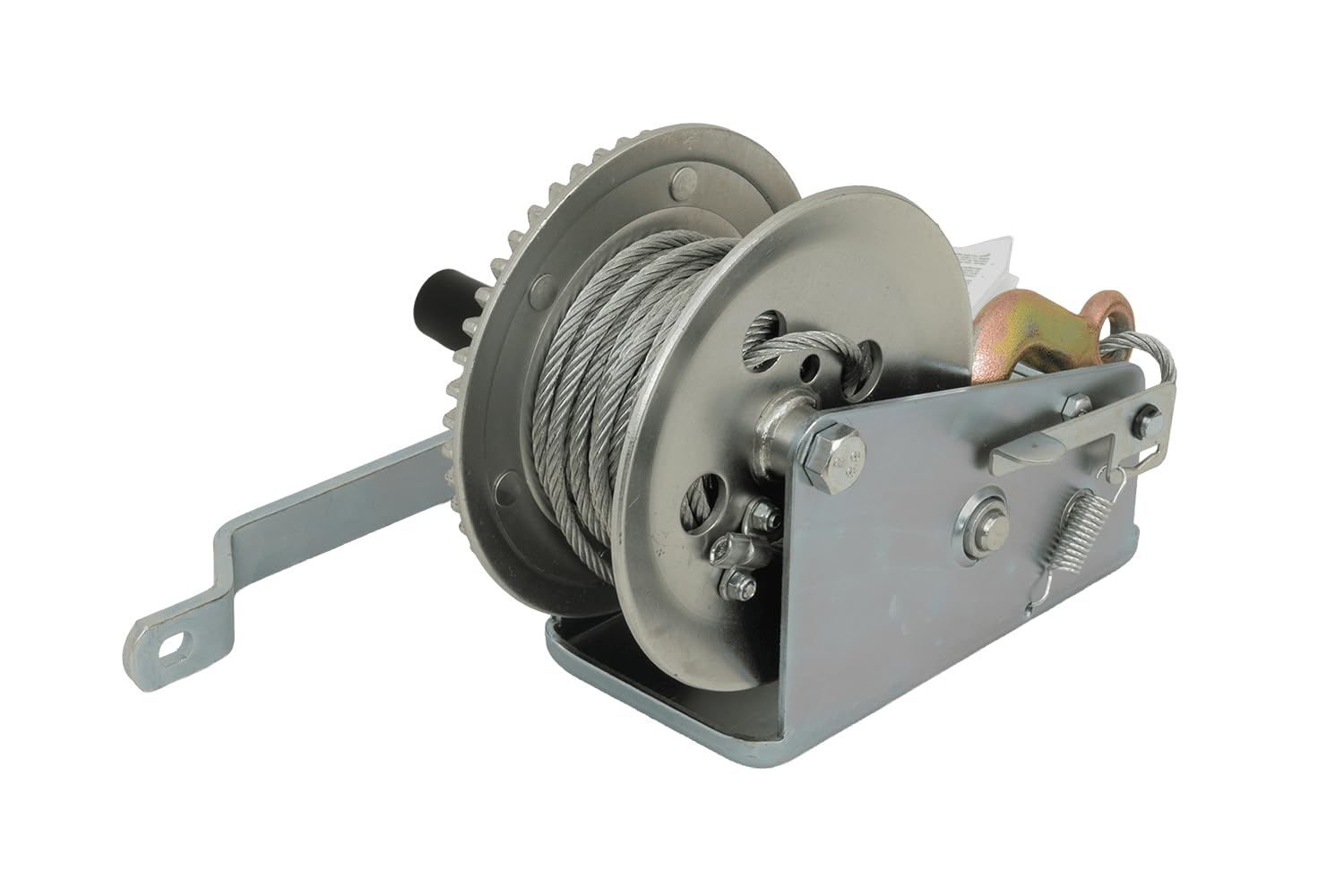 Knott Argano Manuale a Fune da 900 kg per Rimorchio, Verricello con Cavo d'Acciaio e Gancio per Carico Barche, Quad e Attrezzature, Modello 6X0017.008