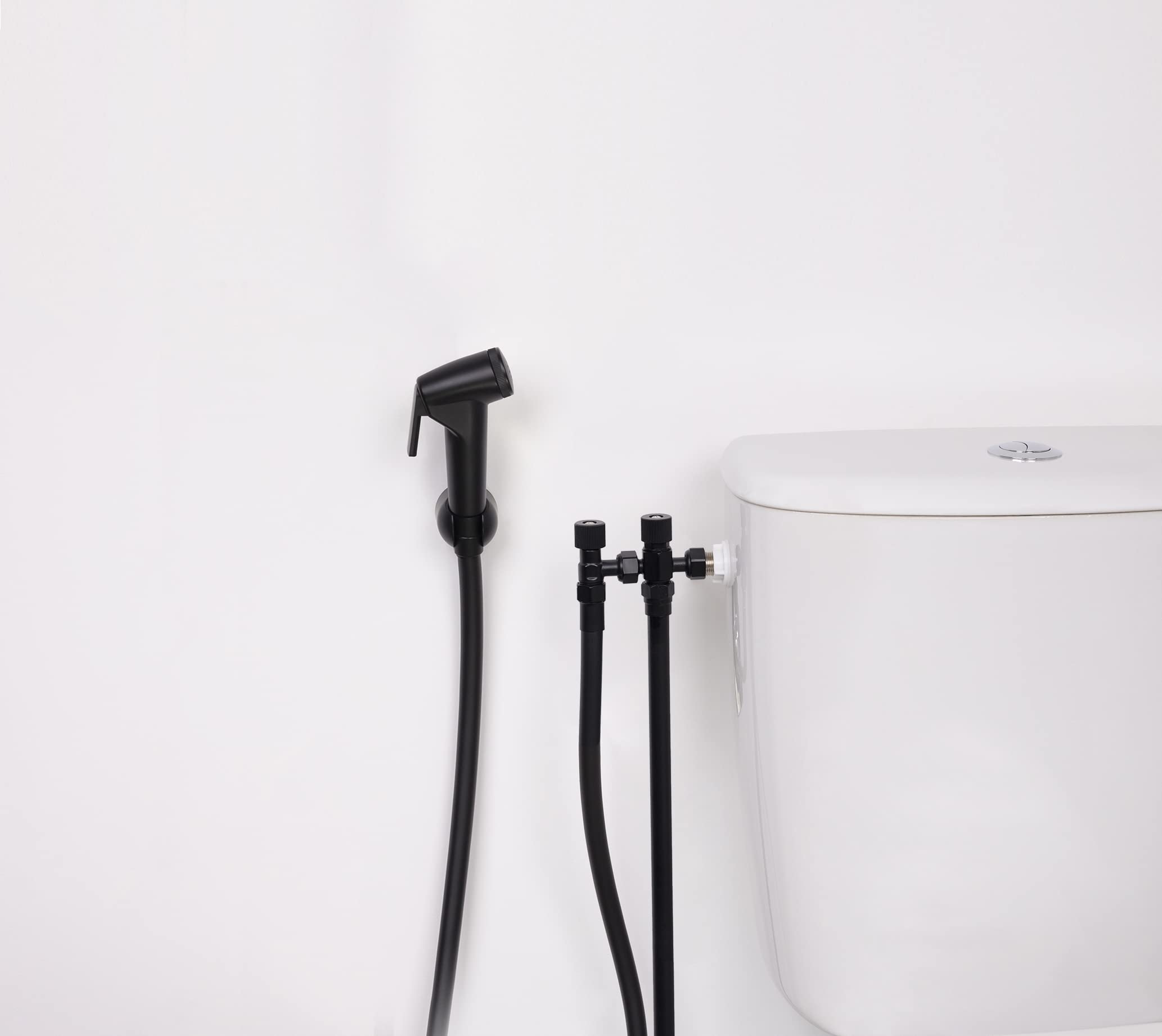 Kit hygiène WC noir mat + robinet 3 voies NOYON & THIEBAULT