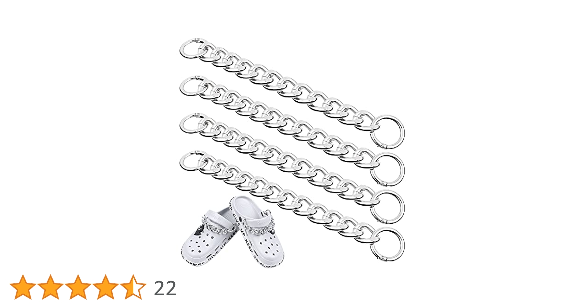 punkサンダル メタルパンク調チェーン装飾ブラック Amazon.co.jp: クロックス用パンクチェーン 4個 靴装飾 DIY 靴