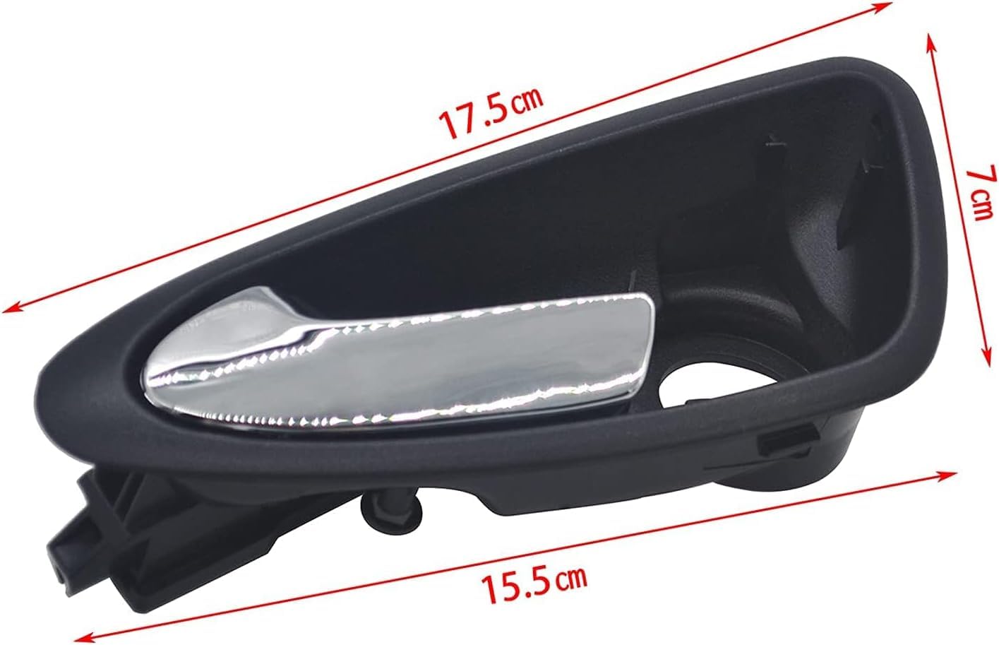 pour Seat Ibiza 6J Poignée de Porte 6J1837113A Chromée Conducteur Poignée Intérieure de Voiture Avant Gauche pour Ibiza 2009-2017
