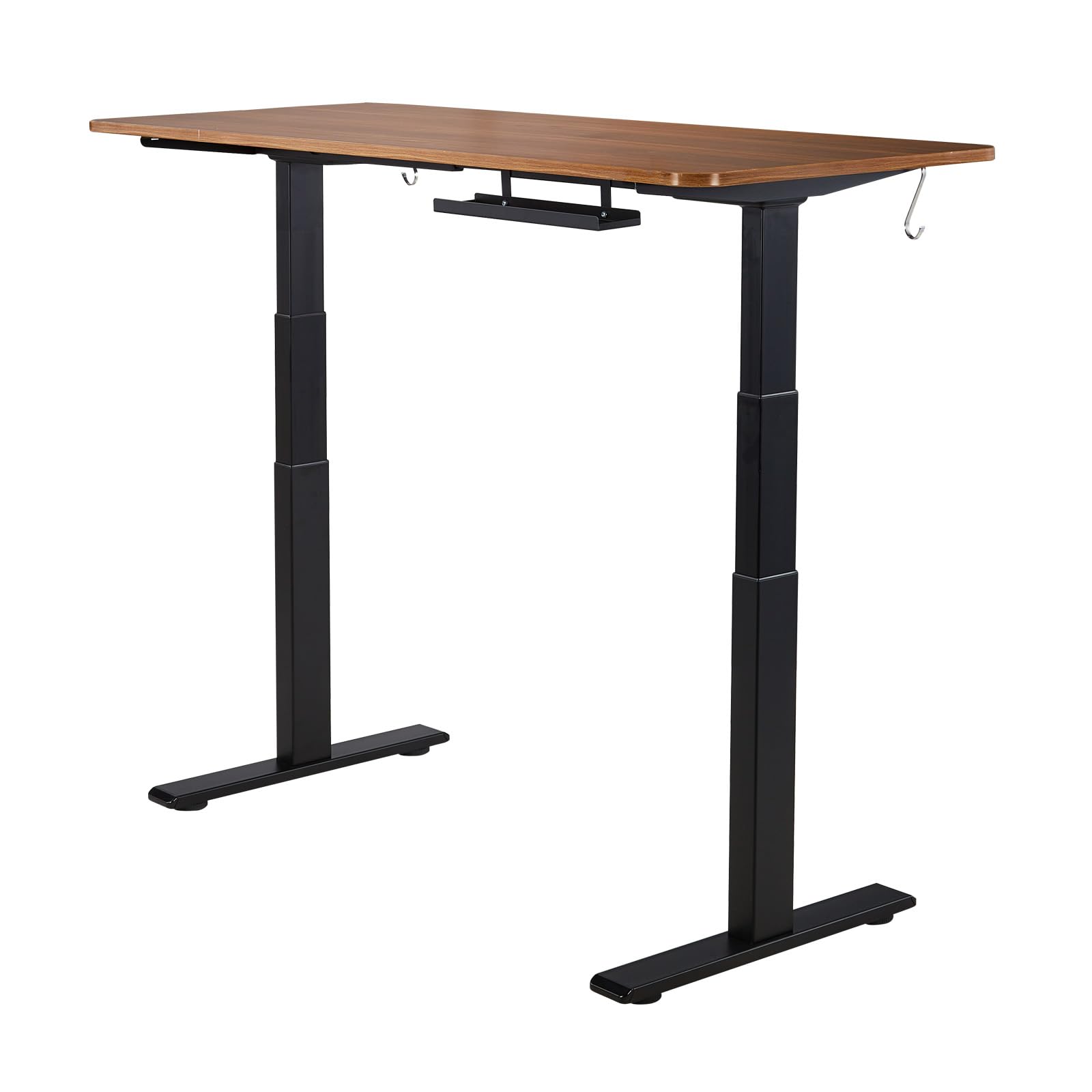 VEVOR Estructura de Mesa Elevable, Doble Motor, Altura Ajustable 60-125 cm Longitud 101-180 cm, Patas de Mesa con Control Inteligente, Marco de Escritorio Elevable Eléctrico para Oficina Hogar, Negro
