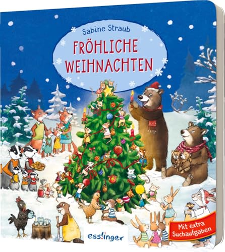 Fröhliche Weihnachten: Kleines Wimmelbuch für Kinder ab 2 Jahren
