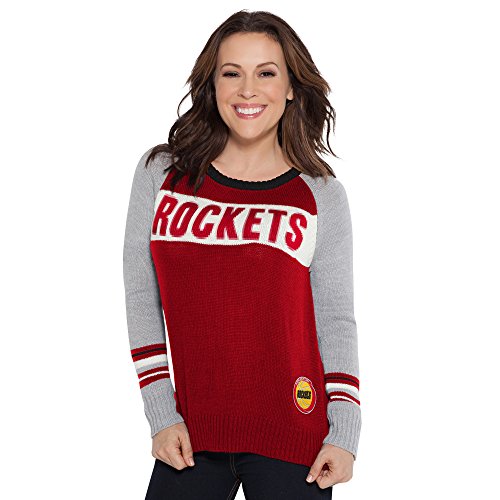 Touch by Alyssa Milano NBA Houston Rockets Team Spirit Sweater, Small, Red