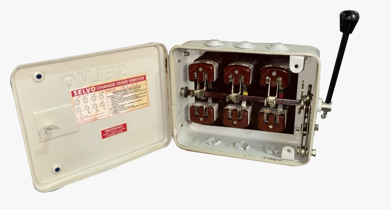SELVO 16A 415V Offload Three Pole Changeover Switch | 3 Pole Manual Changeover | Heavy Duty Copper Contacts | For 3 Phase Power Supply | Industrial & Commercial Use-picture-20