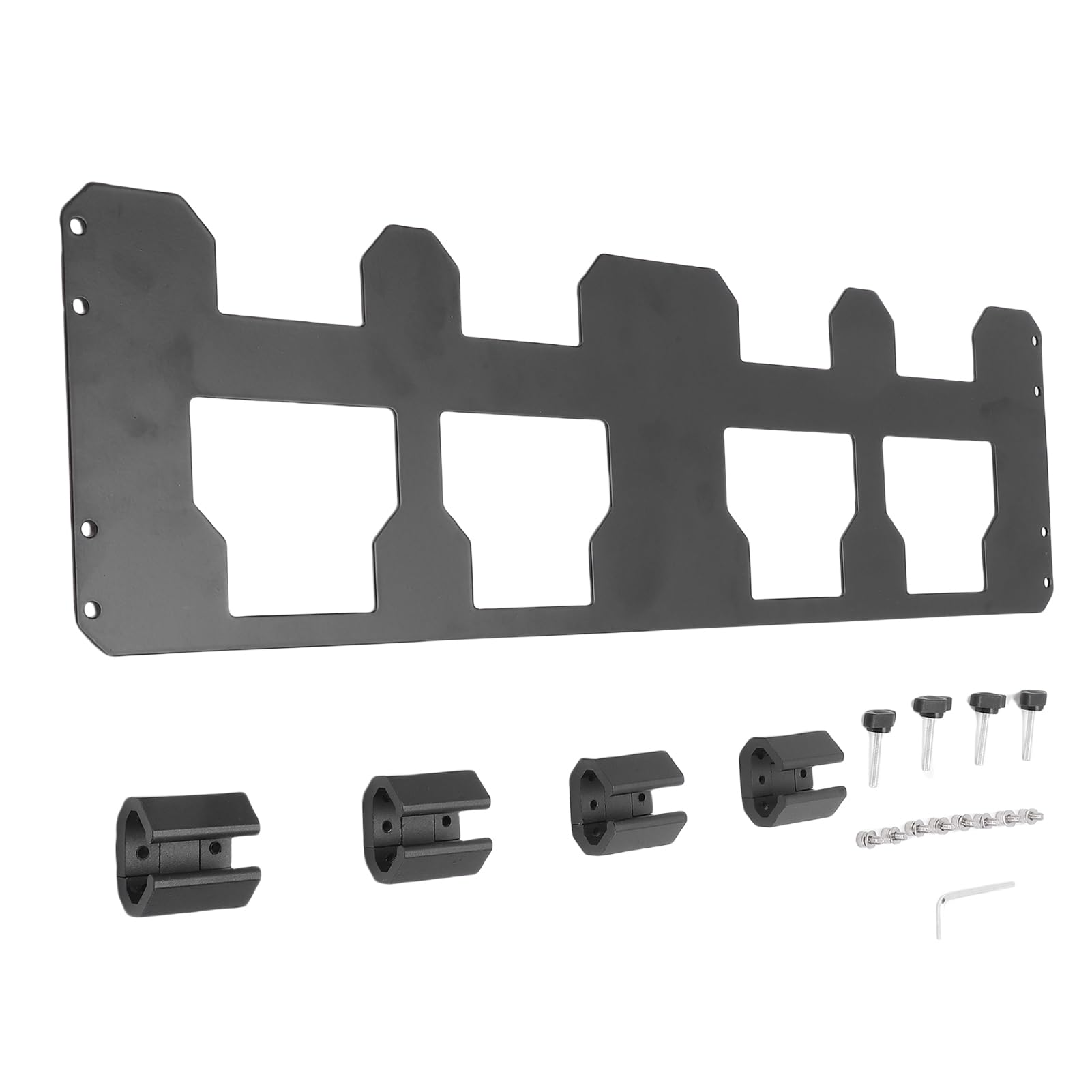 Pasuje do Płyty Montażowej Toolbox Metalowy Wspornik Organizera do Walizki do Przechowywania Narzędzi Szybki Dostęp Iron Black 1 Szt