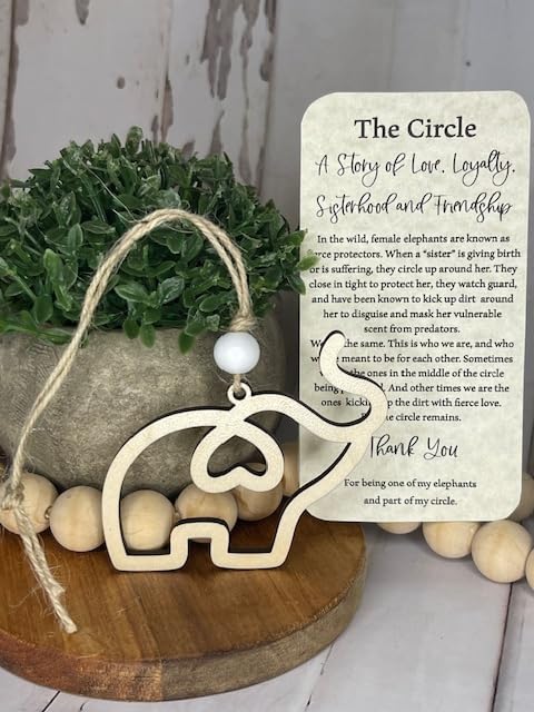 Amazon.com: The Circle- A story of love and loyalty Elephant ornament ...