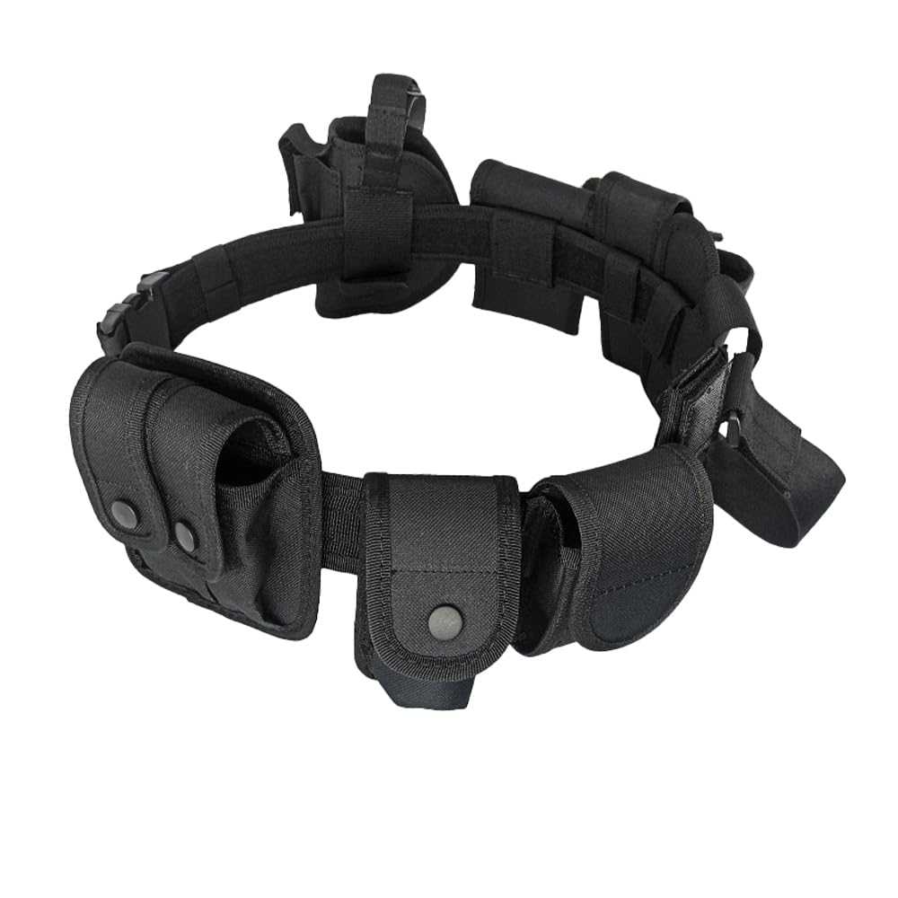 BDKMMS Molded Duty Belt Set, Detachable Utility Belt with Quick-Release Buckle Adjustable Modular Equipment System for Law Enforcement Officer
