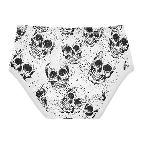 Black White Skulls Toddler Girls's Underwear 2T 202c18342