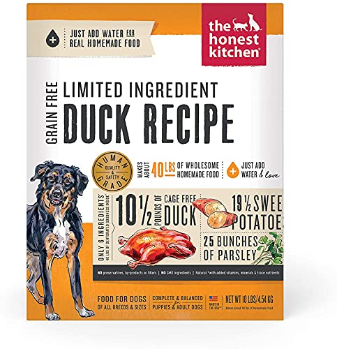 The Honest Kitchen Dehydrated Grain Free Limited Ingredient Dog Food, Duck 10Lb With 100Ct Pet Wipes thumb #1