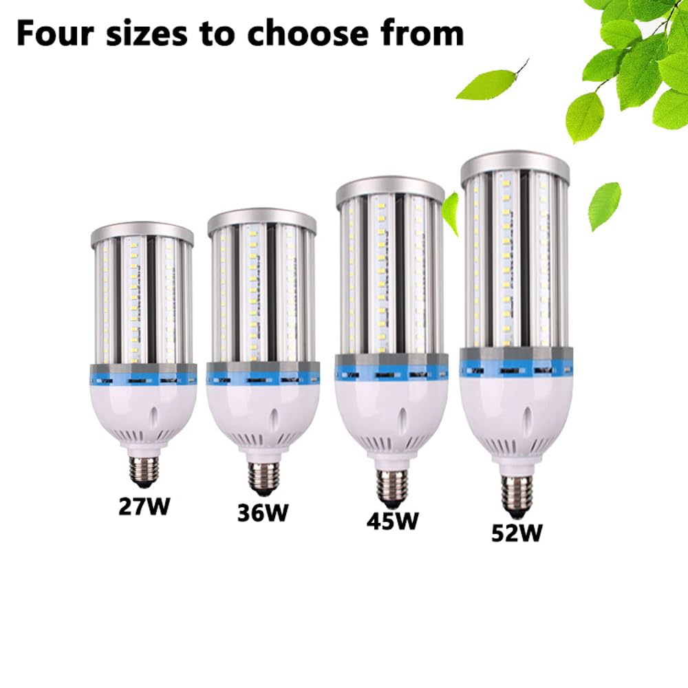 IOEDHW Superhelle LED-Maisbirnen E27 – 10er Pack, 12-26 W, Dreifarbig Dimmbar, Hohe Helligkeit Für Garage, Lager & Zuhause