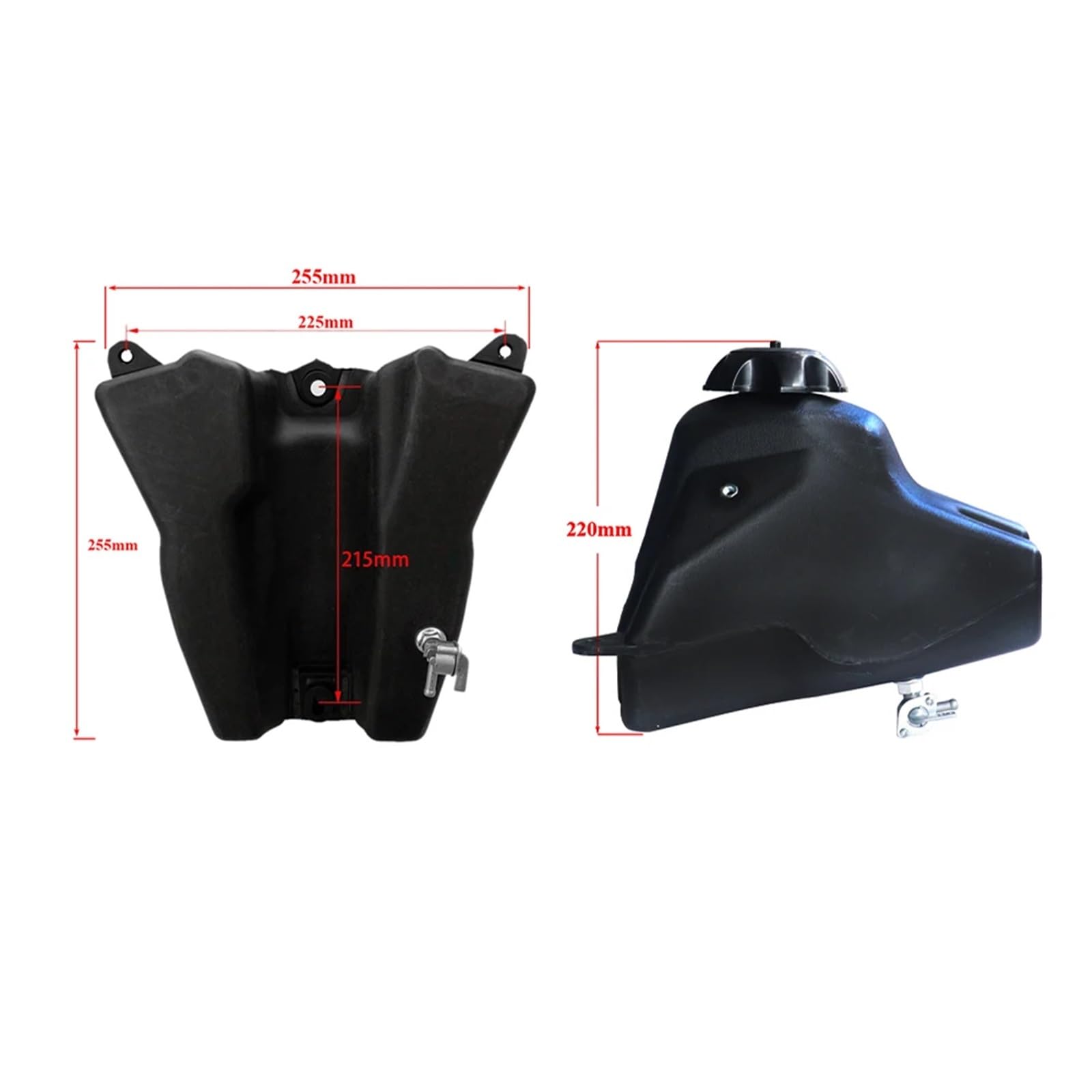 interruptor de combustible Depósito de combustible Gasolina compatible con 50/70/110/125 cc con tapa e interruptor de aceite.Pieza de motocicleta CRF50 CRF 50cc