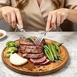 Silverware Set for 4, 20 Piece Stainless Steel Flatware, Mirror Polished Cutlery, Includes Dinner Knife, Fork, and Spoon (Silver)