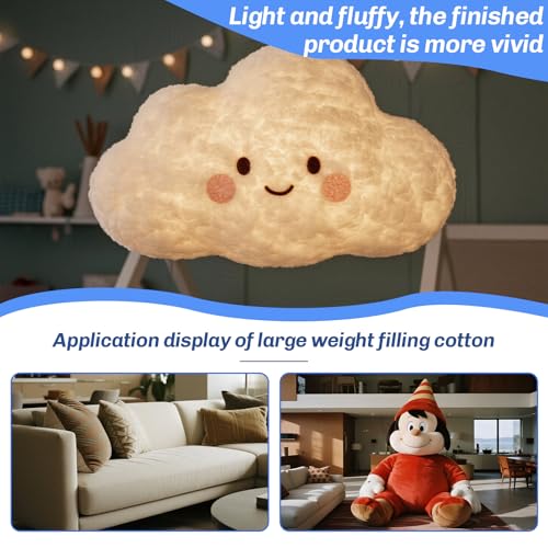 Image of Bupete 2.6lb /41.6oz Polyfill Stuffing, (1.8oz~4.18lb) Pillow Stuffing | Pillow Filling Stuffing for Couch Pillows, Stuffing for Pillows, Fiber Filling Stuffing, Polyester Fiberfill Stuffing