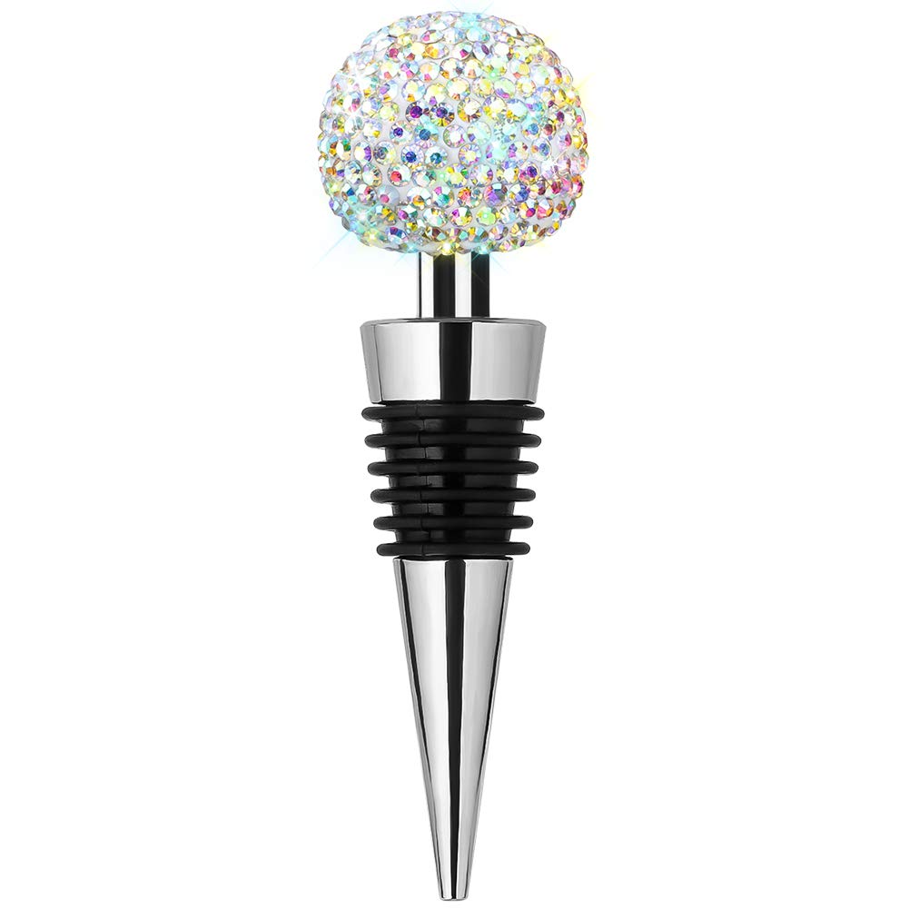 Bouchon de bouteille de vin hermétique strass cristal étanche