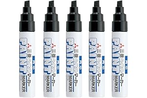 Uni-Paint Oil Based Paint Marker 5 Bold Pens: Your Go-To Markers for All Surfaces