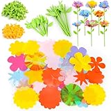 cosone DIY Fabric Flower Bouquets Toys Accessories - Flowers Market Toy Accessories - Arts & Crafts Toy Accessory Craft Kit for Girls Ages 3 4 5 6 7 8, Educational Preschool Arts & Crafts Toys