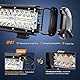 Nilight LED-Pods, 16,5 cm, 120 W, dreireihig, Flutlicht-Spot-Lichtleisten-Kombination, 12.000 lm, Frontscheinwerfer, Nebelscheinwerfer, Off-Road-Beleuchtung für LKW, Pickup, Golfwagen, Geländefahrzeug