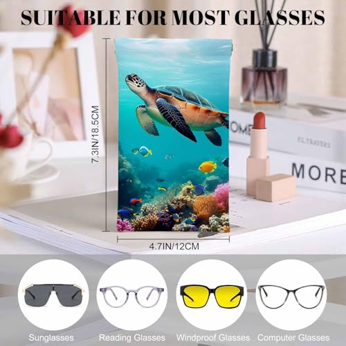 Image of Ocean Beach Glasses Case, Sunglasses Organizer Eyeglasses Case Glasses Cases Pouch For Men Women
