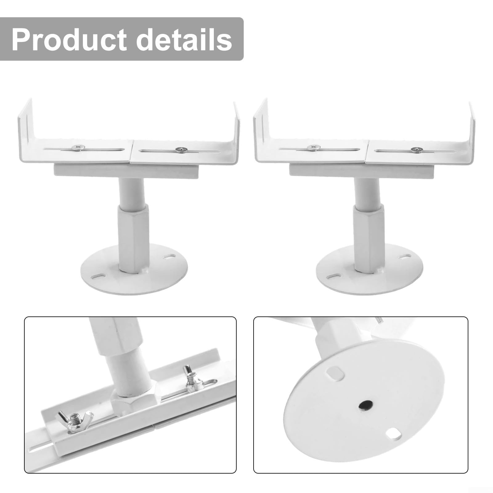 TONIXY Lot De 2 Supports De Radiateur Réglables En Aluminium - Hauteur 8 à 13 Cm - Pieds Stables Et Élégants Pour Radiateurs En Fonte