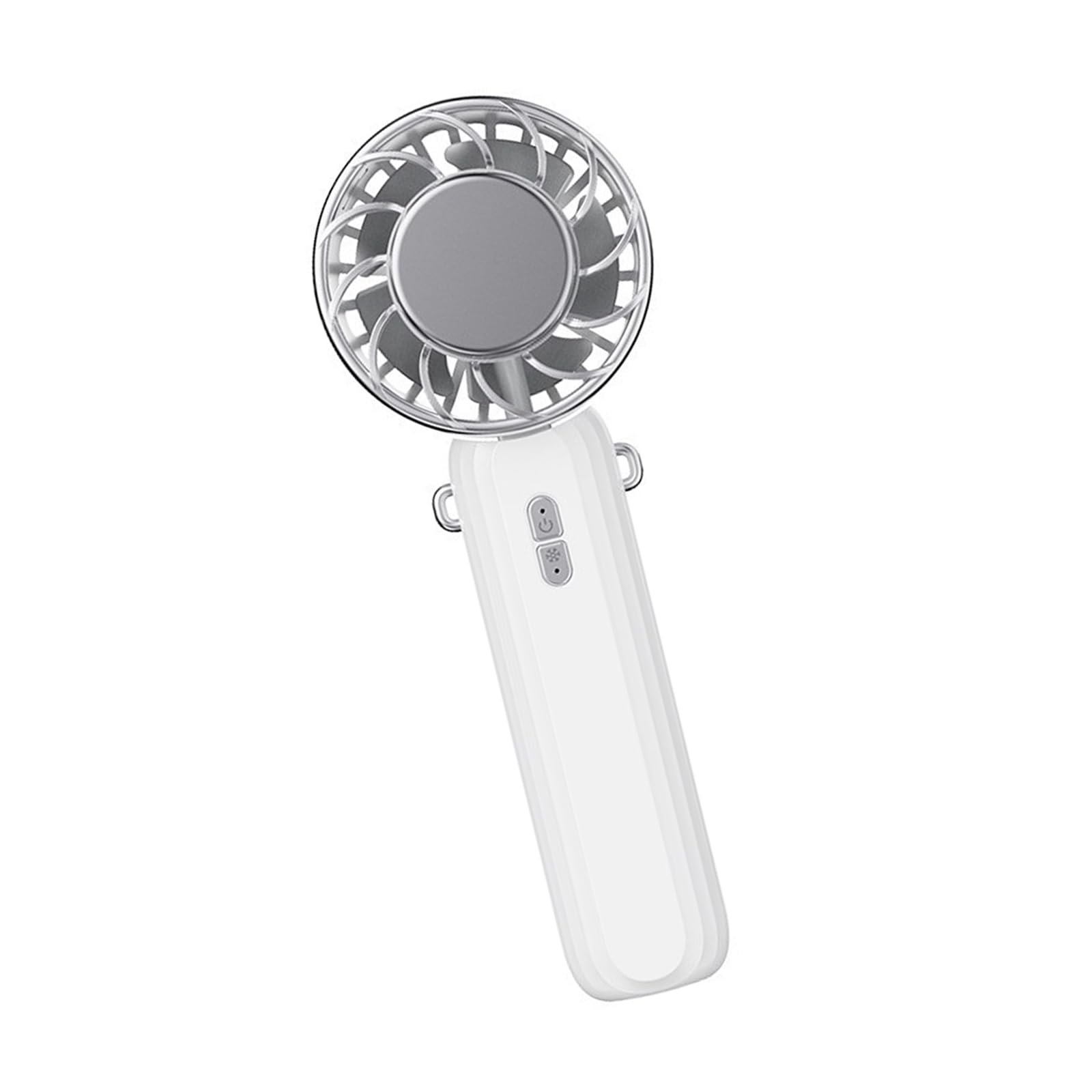 TAZIZI USB Rechargeable Handheld Adjustable Speed Fan Semiconductor Cooling Fan 2000mAh Battery Cooling Device with LED Screen Portable Handheld