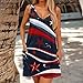 July 4th Dresses Fashion Sleeveless Lounge Graphic Patriotic USA Flag Independence Day Maternity Dressy 4th of July Outfit Vestidos De Verano para Mujer 2025 Dark Blue