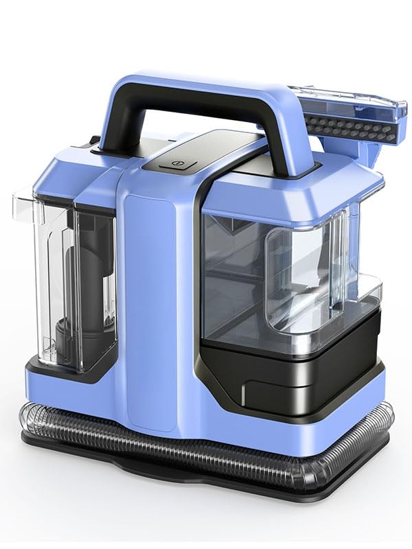 Carpet Cleaner Machines 18KPA Upholstery Cleaner Machine with 2 Cleaning Tools Dual Large Tanks Portable Lightweight Spot Cleaner