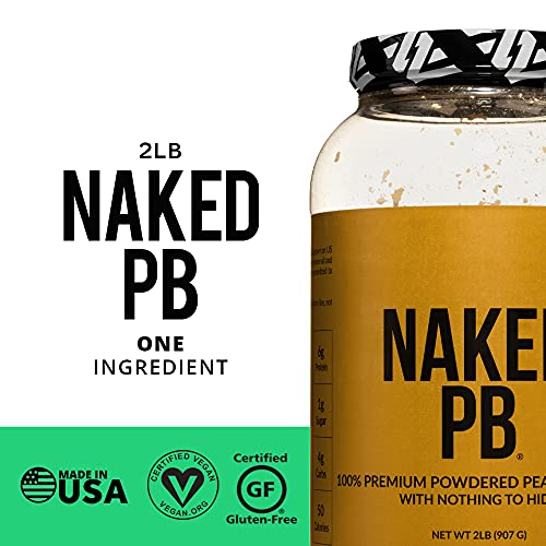 2lbs of 100% Premium Powdered Peanut Butter from US Farms – Bulk, Only Roasted Peanuts, Vegan, No Additives, Preservative Free, No Salt, No Sugar - 76 Servings - Naked PB - Thumbnail 2
