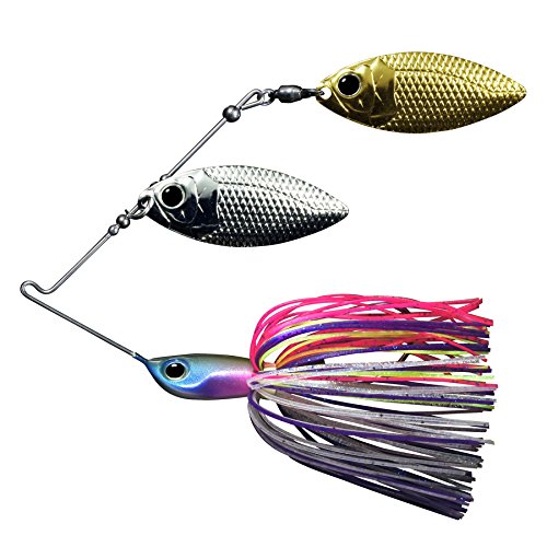 Deps B Custom Spinnerbait Double Willow 1oz #03 Blue Smoke Bass Japan