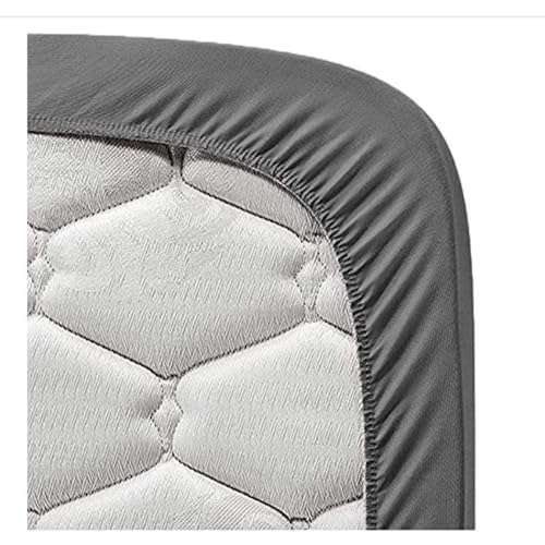 Image of Maximus Premium Double Bed Waterproof Mattress Protector Cover | Breathable Terry Cotton Bed Protector, Double Bed (72 X 60, Grey)
