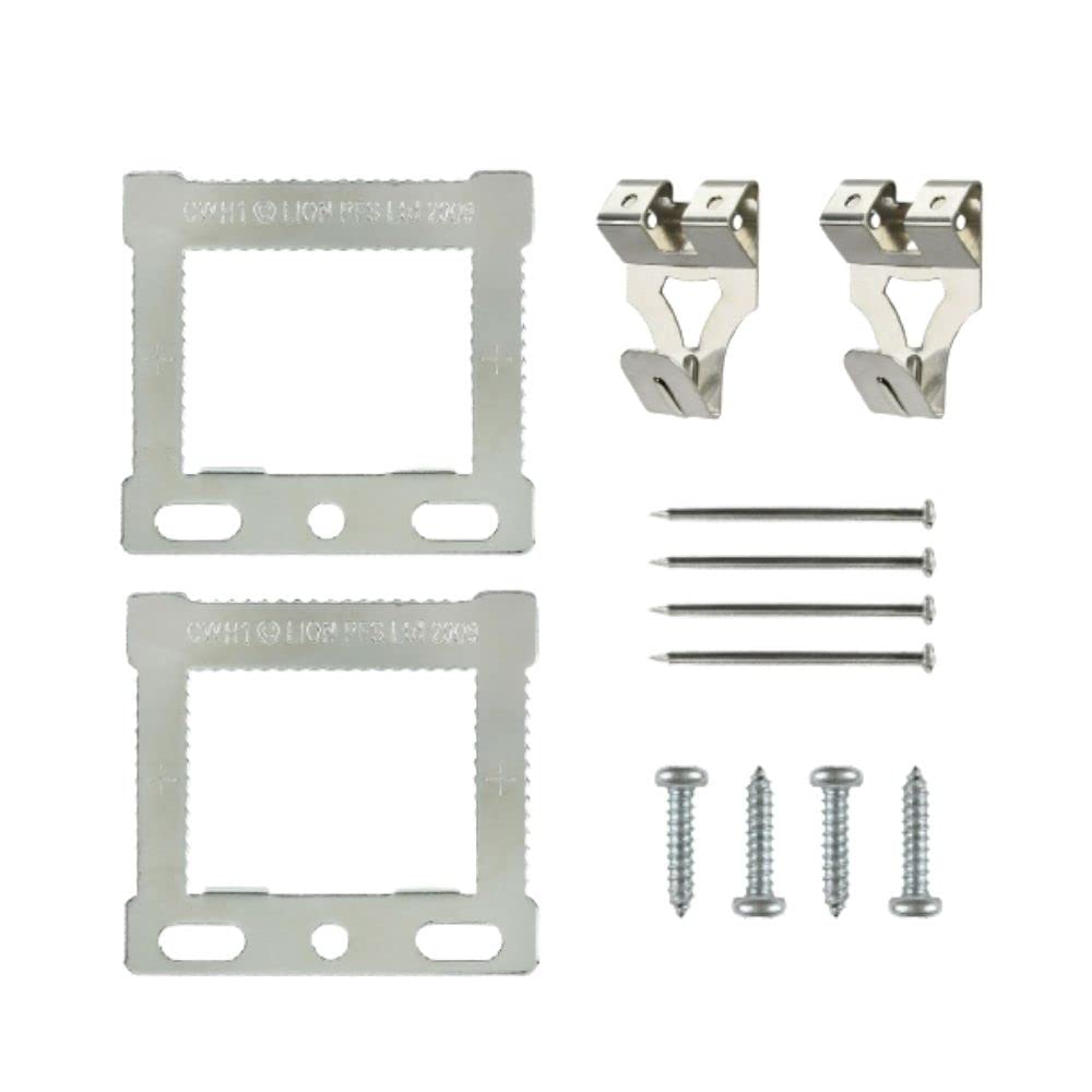 Sisi Uk Silver Canvas Floater Box Frame Picture Hanging Kit Cwh Hangers Floater Frames With Fixings Screws And Nails