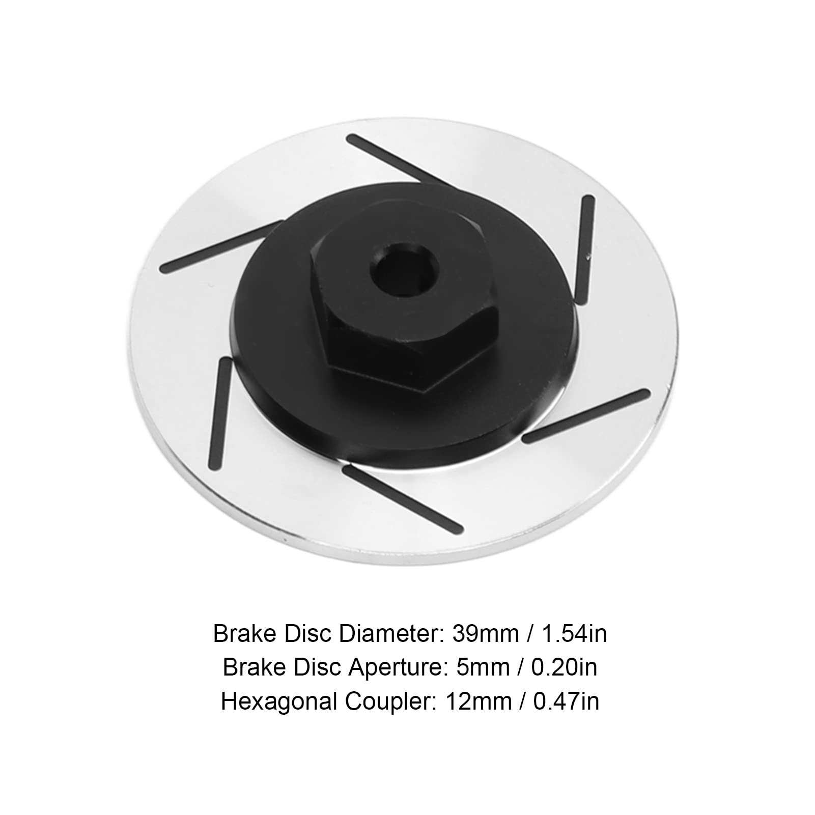 plplaaoo Adaptador Hexagonal de Rueda de Disco de Freno de Aluminio de 12 mm Piezas de Mejora de Alto Rendimiento para Coche CC02 CC 02 1/10 RC Aleación de Aluminio Ligera y Duradera (Azul)