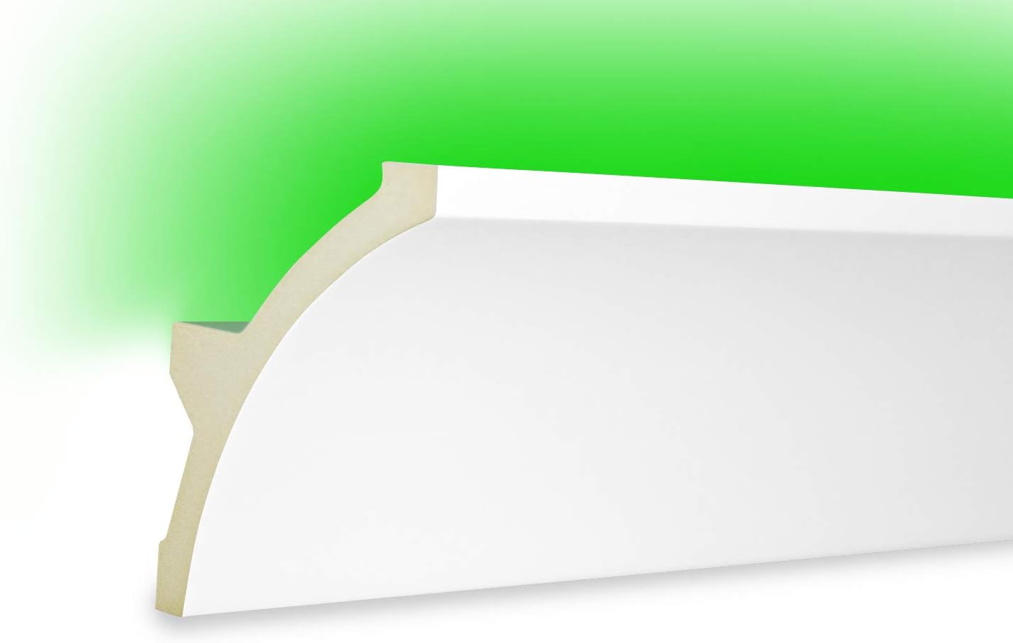 2 Meters PU Plaster Profile Plaster Molding Light Strip LED Stucco 80x60mm, KF702